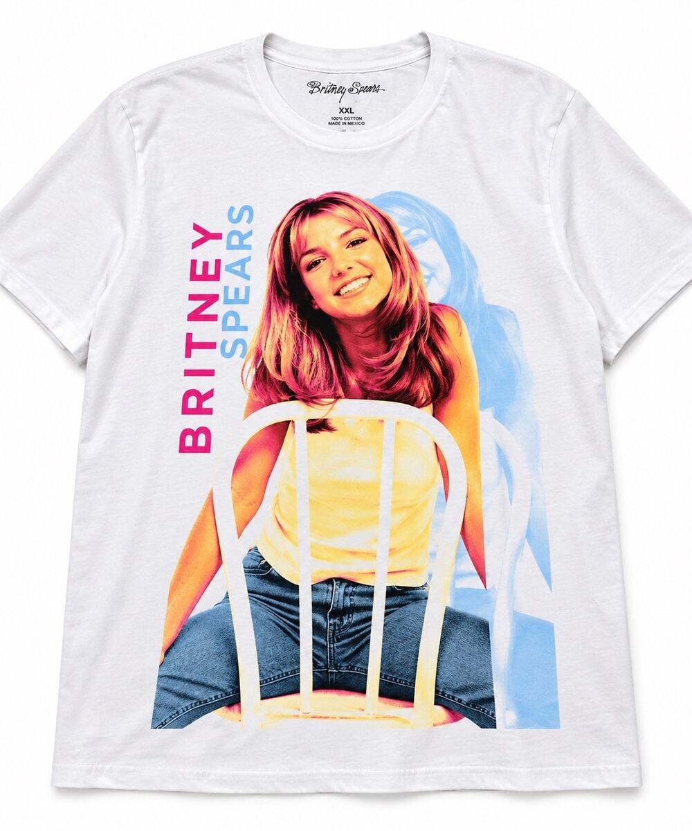 Britney Spears XXL 2021 Graphic T Shirt Y2K Style Pop Music Photo Tee Cotton